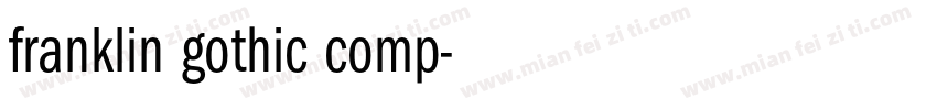 franklin gothic comp字体转换